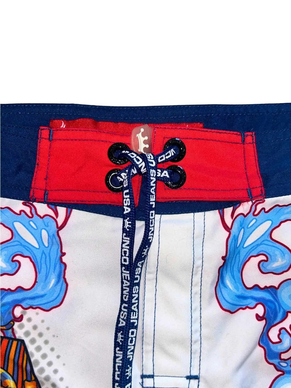 Vintage JNCO Jeans Tiger Surfboard Board Shorts Y2K Small 8